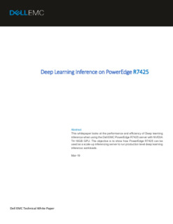Deep Learning Inference on PowerEdge R7425
