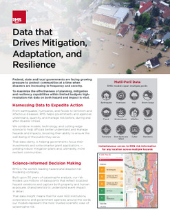 Data that Drives Mitigation, Adaptation, and Resilience