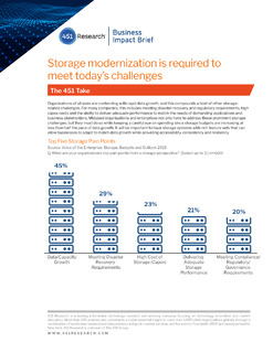 Analyst insight: Storage Modernization Is Required To Meet Today’s Challenges