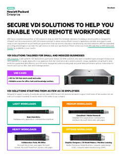 Secure VDI solutions to help you enable your remote workforce brochure