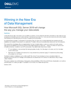 Winning in the New Era of Data Management