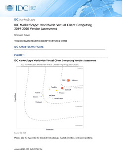 IDC MarketScape: Worldwide Virtual Client Computing 2019-2020 Vendor Assesment