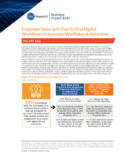 451 Research – Empower Sales with End-to-End Digital Workflows to Increase Win Rates & Retention