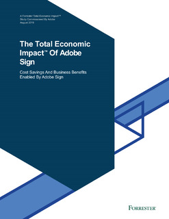 The Total Economic Impact Of Adobe Sign