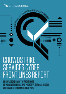 CROWDSTRIKE SERVICES CYBER FRONT LINES REPORT