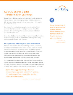 GE’s Digital Transformation Journey