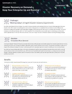 Disaster Recovery on Demand: Keep Your Enterprise Up and Running