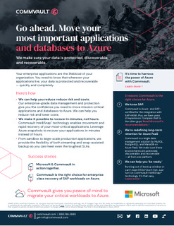 Go ahead. Move your most important applications and databases to Azure