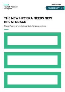 The new HPC era needs new HPC storage