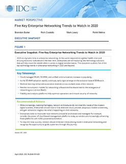 IDC Report: 5 Key Enterprise Networking Trends to Watch in 2020