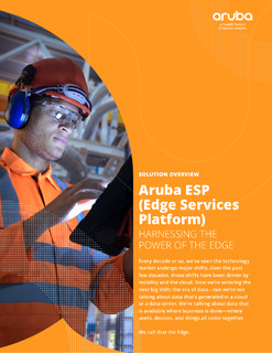 Solution Overview: Aruba ESP (Edge Services Platform)