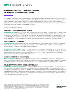 Data Brief: Solutions for Economic Challenges