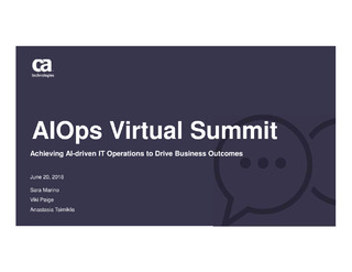 AI Ops Virtual Summit