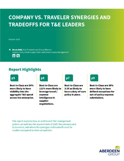 Company vs. Traveler Synergies and Tradeoffs for T&E Leaders