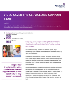 Video Saved the Service and Support Star