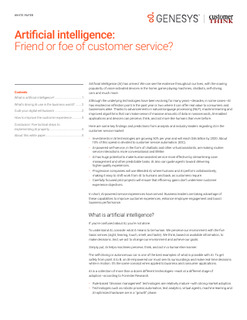 Artificial Intelligence: Friend or Foe of Customer Service?