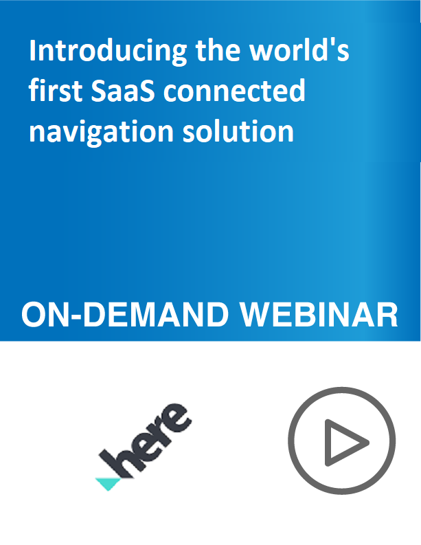 Introducing the world’s first SaaS connected navigation solution