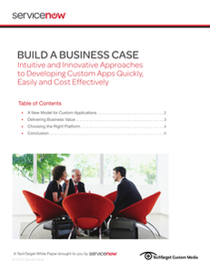 Build a Business Case: Developing Custom Apps