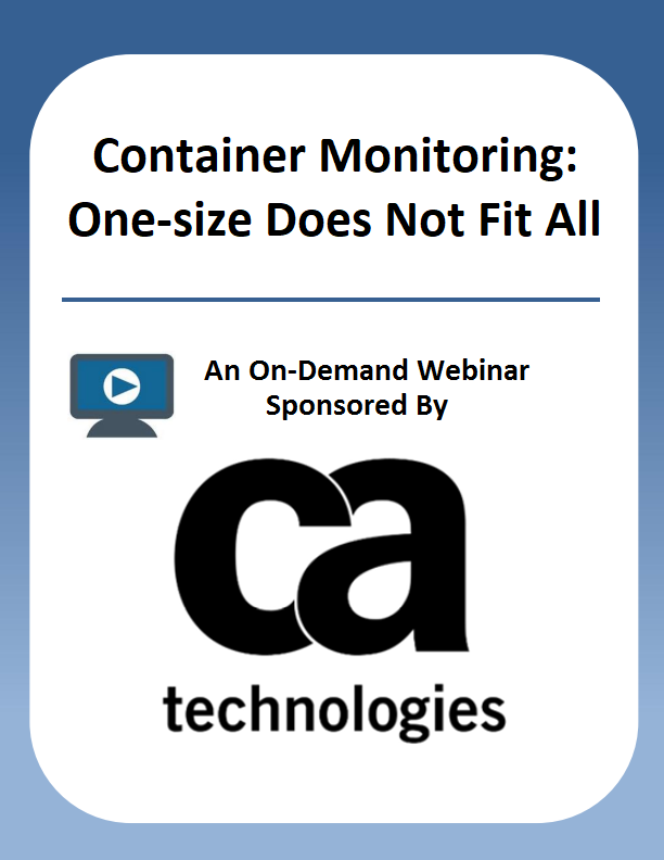 Container Monitoring: One-size Does Not Fit All