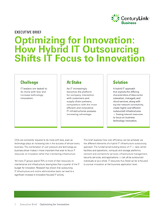 Optimizing for Innovation: How Hybrid IT Outsourcing Shifts IT Focus to Innovation