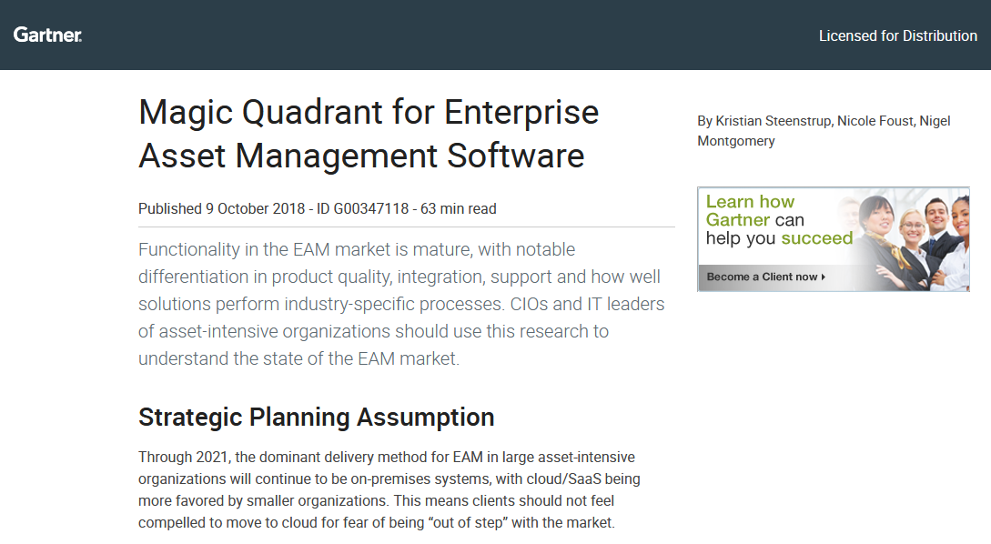 IBM named a leader in Gartner Magic Quadrant for EAM