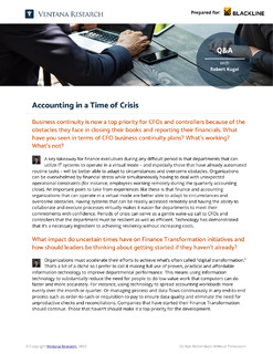 Accounting in a Time of Crisis