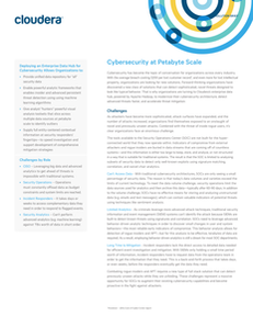 Cybersecurity at Petabyte Scale