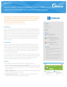 Concur Instantly Improved Global Application Performance and Expand into New Markets