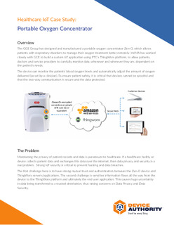 Healthcare IoT Case Study: Portable Oxygen Concentrator