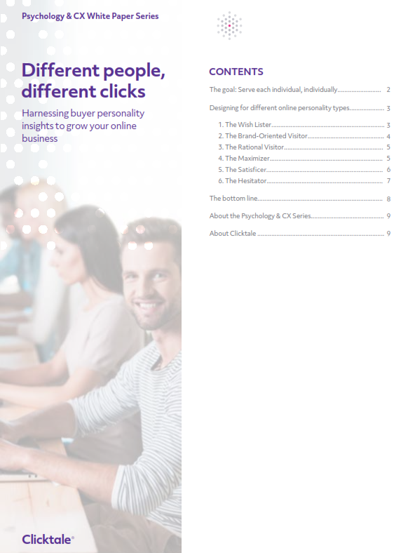 Psychology and CX Series: Different People, Different Clicks