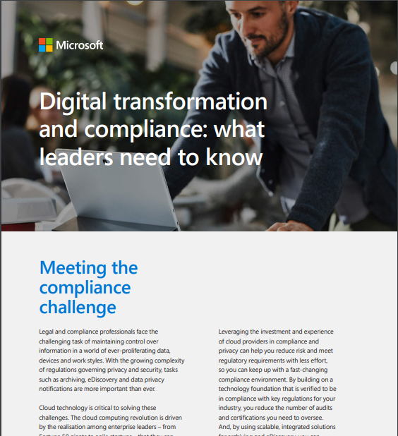 Digital Transformation and Compliance: What Leaders Need to Know