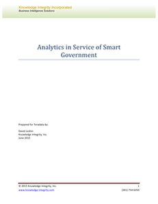 Analytics in Service of Smart Government