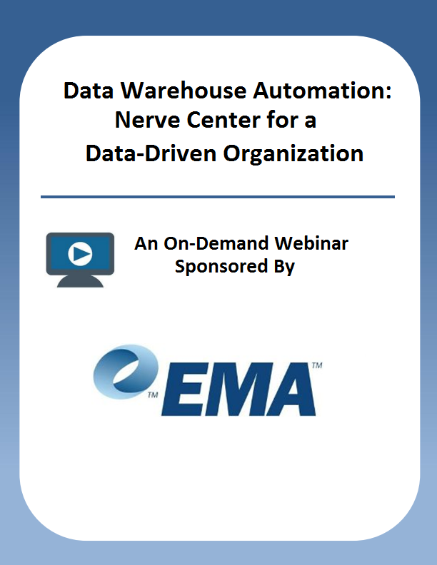 Data Warehouse Automation: Nerve Center for a Data-Driven Organization