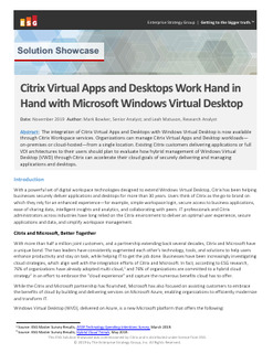 Citrix Virtual Apps and Desktops is the best way to manage Windows Virtual Desktop