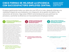 Cinco formas de mejorar la eficienciacon SuccessFactors Employee Central