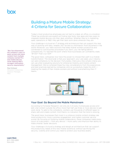 Empowering Your Mobile Workers – 4 Criteria for Secure Collaboration