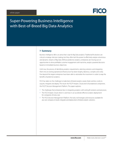 Super-Powering Business Intelligence with Best-of-Breed Big Data Analytics