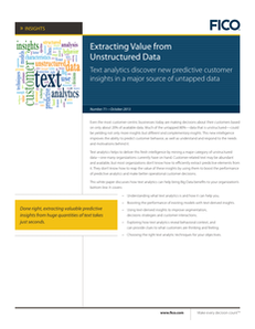 Extracting Value from Unstructured Data