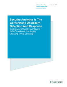 Forrester Report: Security Analytics is the Cornerstone of Modern Detection and Response