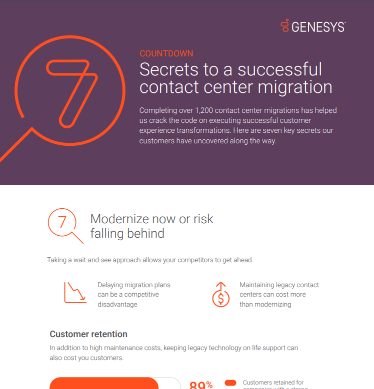 7 Secrets to a Successful Contact Center Mirgration