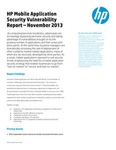 HP Global 2000 Mobile Risk Report