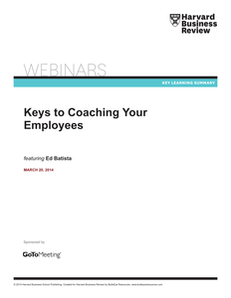 Keys To Coaching Your Employees