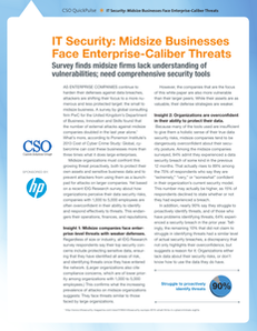 CSO QuickPulse IT Security: Midsize Businesses Face Enterprise