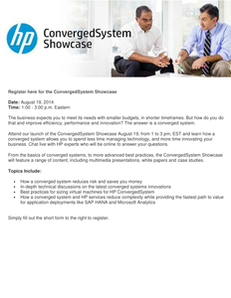 HP ConvergedSystem Showcase