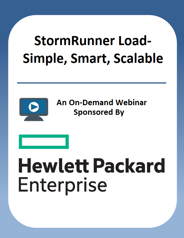 StormRunner Load-Simple, Smart, Scalable
