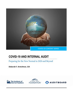 COVID-19 and Internal Audit: Preparing for the New Normal in 2020 and Beyond