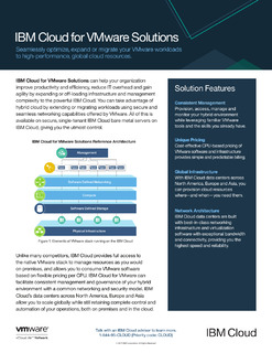 IBM Cloud for VMware Solutions