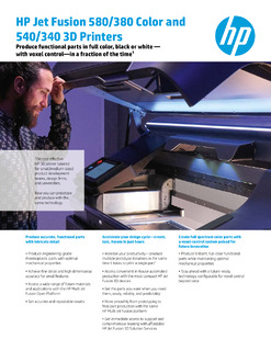 Learn how HP Jet Fusion technology makes 3D printing compact, colorful and cost-effective