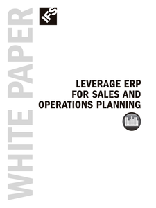 Leverage ERP for Sales and Operation Planning