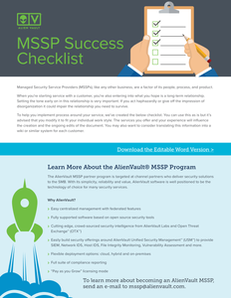 Managed Security Service Provider (MSSP) Success Checklist